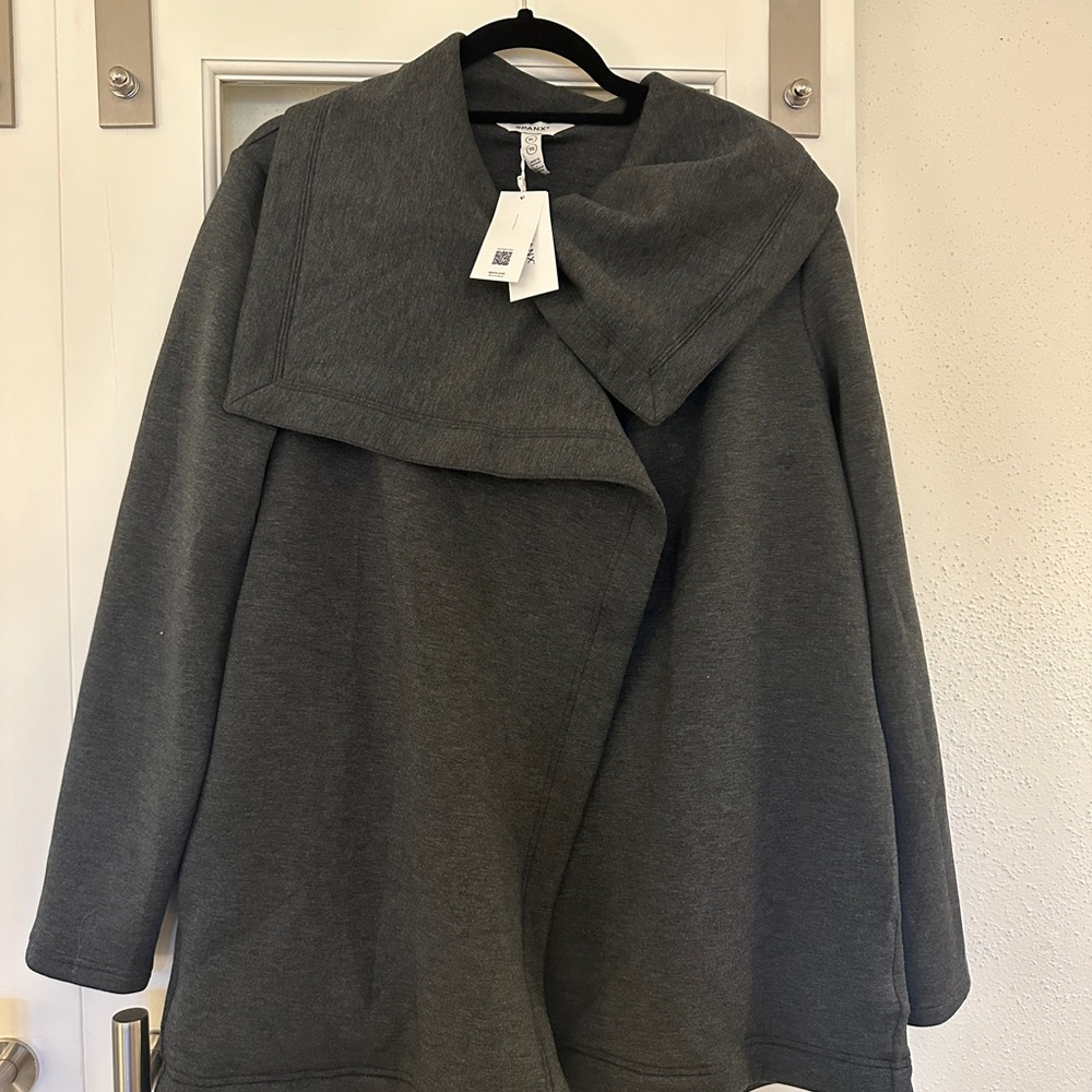 SPANX Charcoal Wrap Coat
